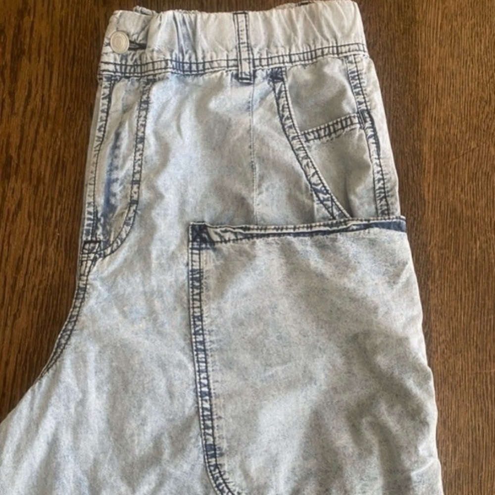 NWOT People Wide-Leg Low-Slouch Boho Low Raise Relaxed Silhouette Drapey feel - Picture 6 of 6